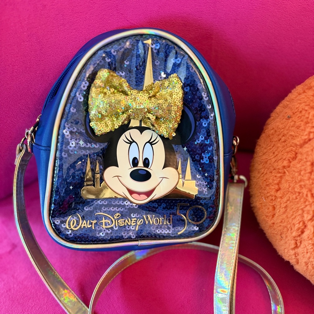 Disney Blue Minnie Mouse Crossbody New